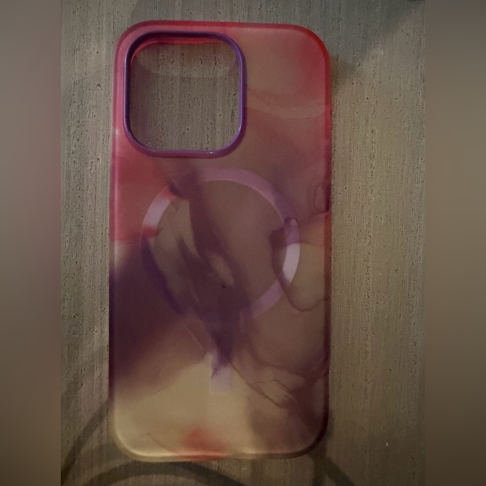 Purple and Pink Marble IPhone 16 pro otterbox